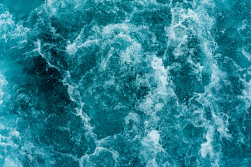 Background of water waves and gurgling sea water