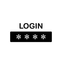 Password icon template