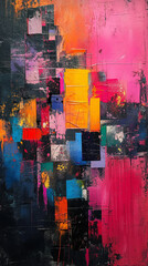 Naklejka premium painting abstract pattern - 9x16 ratio