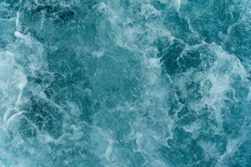 Background of water waves and gurgling sea water