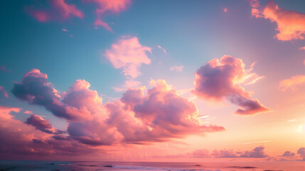 Beautiful sunset sky Nature sky backgrounds