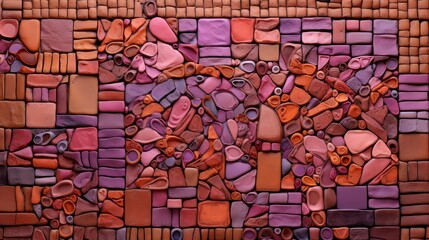 Abstract pastel mosaic background featuring a blend of intricate patterns and textures.