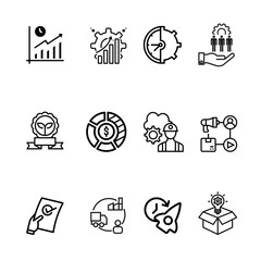 Icon set Productivity illustration vector.