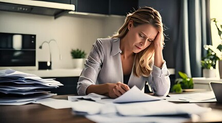 Navigating Financial Stress. A Woman’s Journey Through Overwhelming Bills