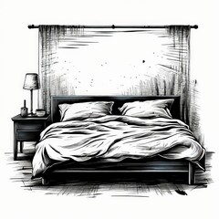 Interior design. This minimalist bed