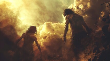 Cain and Abel: A Biblical Tale of Guilt, Redemption, and Justice - Religious Concept Art from Genesis