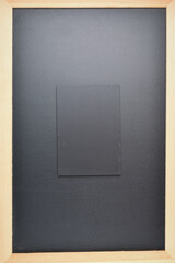 blank notebook on shine blackboard texture background