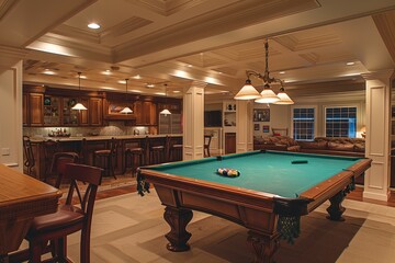 Classical Basement Interior