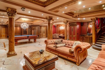 Classical Basement Interior