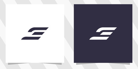 letter e logo design vector