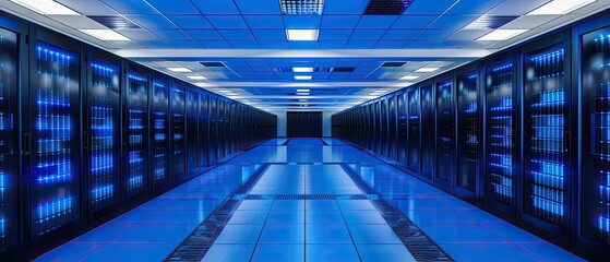 Fototapeta premium Cybersecurity systems protecting digital infrastructure