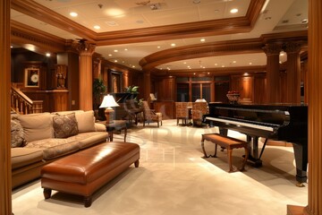 Classical Basement Interior