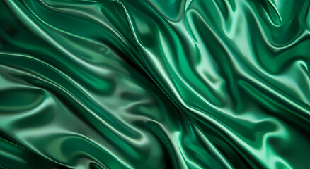 emerald green silk background
