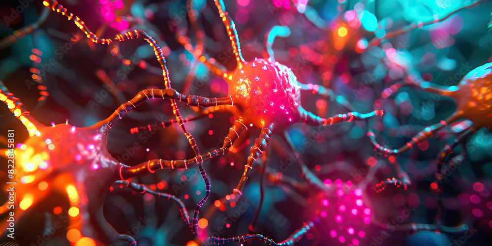Poster the neural net navigator: a twisting, color-changing labyrinth of neurons and synapses