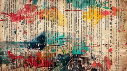  American Principles, US Declaration of Independence, mystical fantasy landscapes painted with colorful strokes, ancient Chinese oracle bone script, High-def
