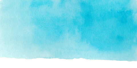 コピースペースのある夏をイメージした水色の水彩背景　テクスチャ素材 © gelatin