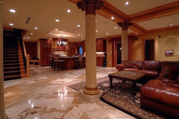 Classical Basement Interior