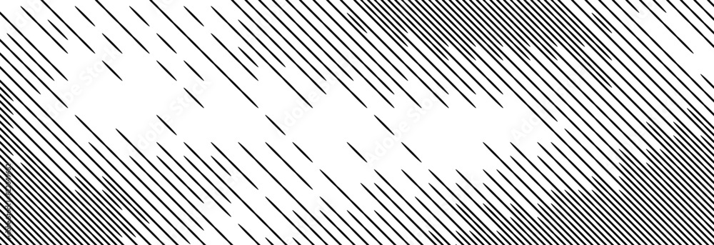 Poster Diagonal dash line texture. Slanted dashed lines pattern background. Straight tilt interrupted stripes wallpaper. Abstract dither rasterized grunge overlay. Wide ripple vector texture