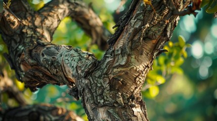 Obraz premium The tree may have a few broken or bent branches representing setbacks and challenges along the way but also highlighting the persons ability to adapt and overcome these obstacles.