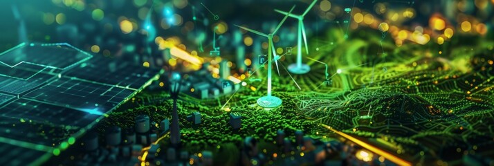 A corporate report highlighting ESG (Environmental, Social, Governance) metrics within the green energy sector, showcasing sustainable business practices in the renewable energy industry