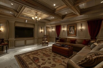 Classical Basement Interior