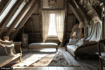 Classical Attic Interior