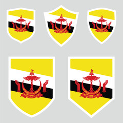 Obraz premium Brunei Set shield frame