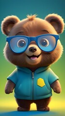 Fototapeta premium Cute baby bear wallpaper, Mobile wallpapers of cute teddy bear, baby bear wallpaper, Cute baby animals