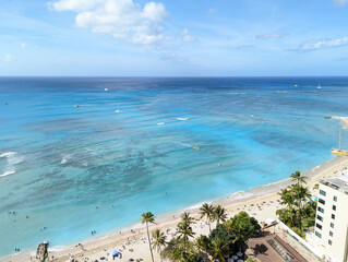 Obraz premium beach view in Hawaii Honolulu 
