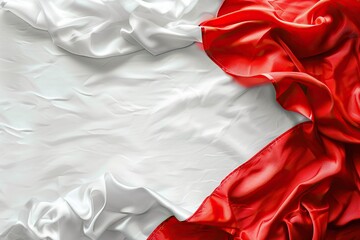 a close - up of a red and white dress