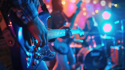 Obraz premium guitarist in action