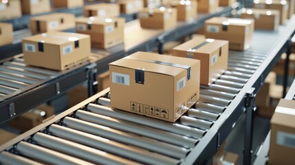 Time Management: Showing a person organizing delivery schedules and tracking product shipments to ensure punctual arrivals