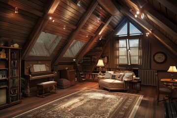 Classical Attic Interior