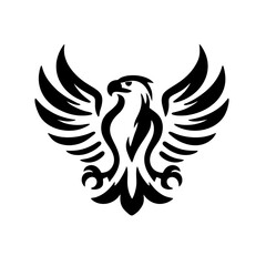 simple logo eagle vector illustration