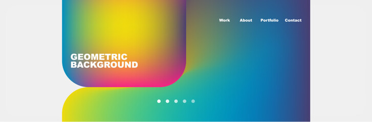 Square internet web page design template. Vector Illustration For Wallpaper, Banner, Background, Card, Book Illustration, landing page