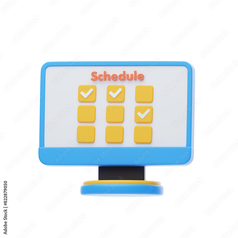 Poster 3d utilizing programs to organize tasks