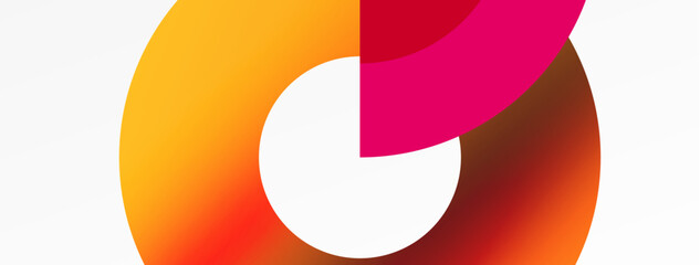 Trendy simple circle abstract background. Vector Illustration For Wallpaper, Banner, Background, Card, Book Illustration, landing page