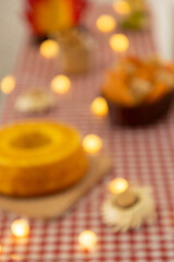 fundo desfocado de festa junina