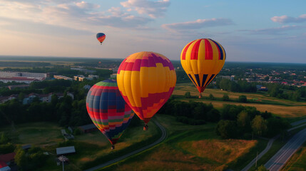 Obraz premium hot air balloons