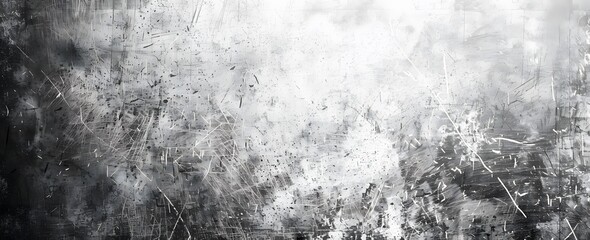 Monochrome Gray Grunge Metal Texture with Scratches