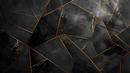 black marble background with yellow veins
