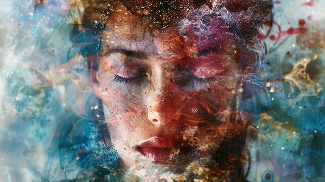 A digital print series exploring different archetypes of femininity from the fierce warrior to the nurturing healer showcasing the multifaceted nature of feminine energy.