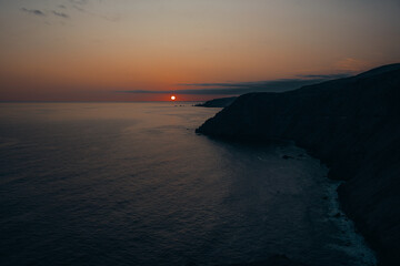 Fototapeta premium dramatic sunset beach