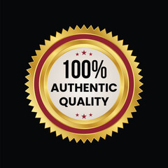 vector Authentic quality Stamp Seal Vector Template
