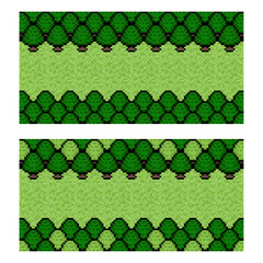 ドット絵 背景（森）セット01