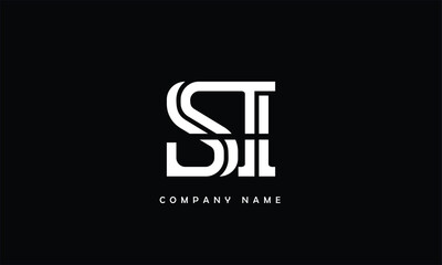 SI, IS, S, I Abstract Letters Logo Monogram