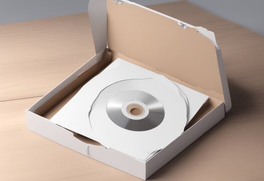 olated drive cardboard design cover case cd disc carton mock blank digipak text white resolution high branding 3d rendering background template packaging audio