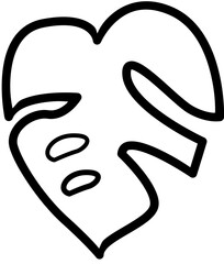 tropical botanical leaves