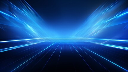 Contemporary blue light stripes banner: business and corporate concept for wide banners & social media posts.

