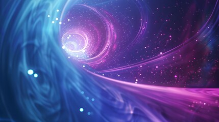 Obraz premium Abstract blue and purple dynamic background .Futuristic vivid neon swirl lines. Light effect.